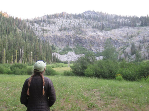 Mitchell overlooks the mountains during a trip to JH ranch (photo by Julia Mitchell).