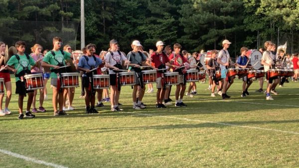 Homewood Marching Band practice