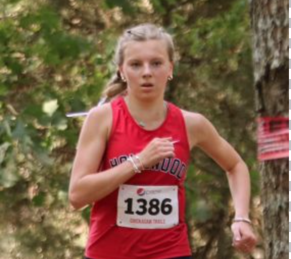 Emma Brooke Levering competing at the Chickasaw Trails in Oakville, AL. Levering placed first in that race.