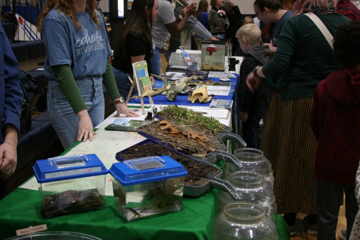 The Cahaba River Keeper display shows different types of water runoff.