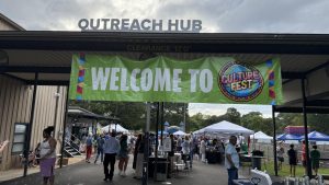 People at the culture fest gather to have fun and learn about different cultures. The event is hosted by Trinity’s Outreach Hub.
