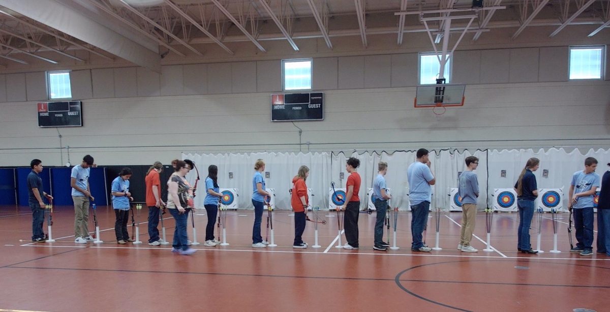 JROTC cadets participate in their first archery competition Nov.8. Students competed in target shooting with nine other teams. 